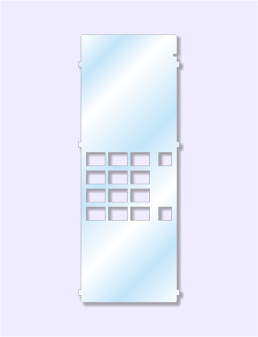 Teledex Diamond w/HV Room Phone Plastic Cover