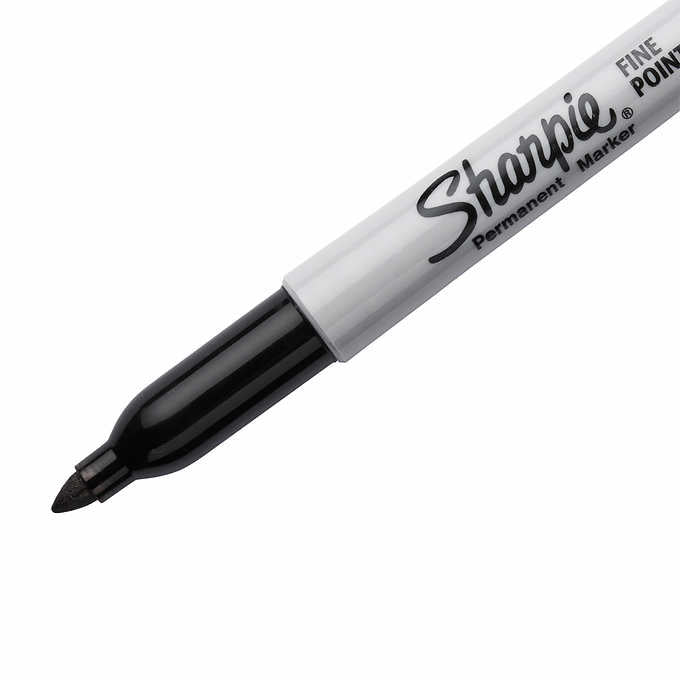 Sharpie Permanent Marker, Fine Point, Black, 32-count