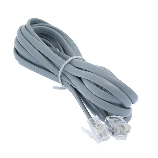 7ft Telephone Line Cord Silver