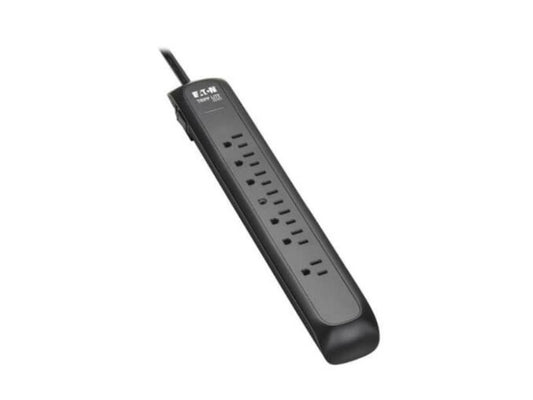 Eaton Tripp Lite Series Protect It 7-Outlet Surge Protector, 6 ft. Cord, 1500 Joules Black